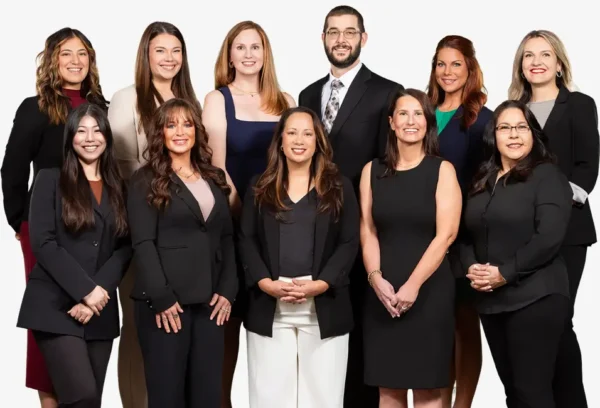 A group photo of the staff at Hastings Law Firm Medical Malpractice Lawyers