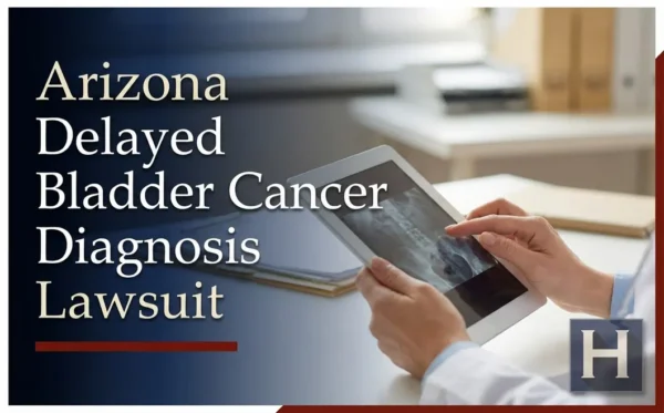 Un profesional de la salud revisa una imagen médica en una tableta, lo que ilustra los complejos detalles médicos que podría examinar un abogado especializado en casos de diagnóstico tardío de cáncer de vejiga en Arizona.