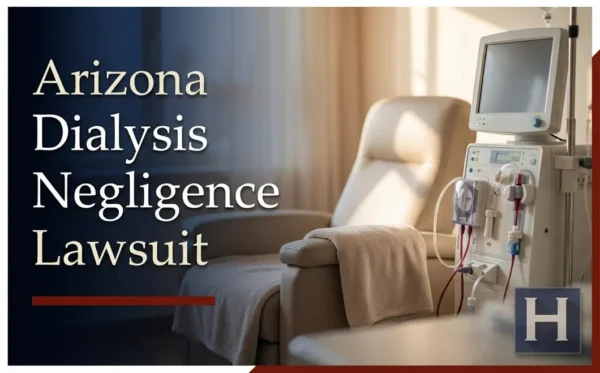 Una sala de tratamiento limpia cuenta con un cómodo sillón reclinable y una máquina de diálisis, lo que refleja el entorno en el que un abogado especializado en negligencia en diálisis de Arizona ayuda a sus clientes.