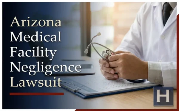 Una persona con bata blanca sostiene un estetoscopio junto a un escritorio con documentos médicos, lo que pone de relieve la importancia de contar con un abogado especializado en negligencia en centros médicos de Arizona.