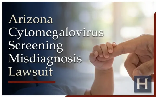 A baby's tiny hand holding an adult's finger reflects the vulnerability of families with Arizona Cytomegalovirus Screening Misdiagnosis concerns, requiring legal guidance from a lawyer.
