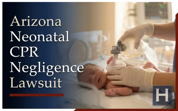A medical professional administers oxygen to a newborn baby, illustrating potential Neonatal CPR Negligence concerns with an Arizona lawyer.