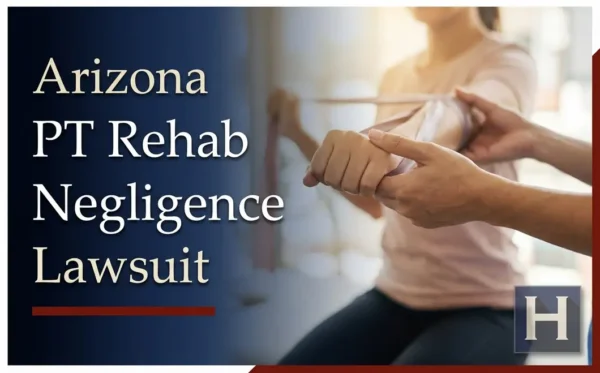 Un fisioterapeuta guía el brazo de un paciente durante la rehabilitación, lo que pone de relieve el papel que desempeña un abogado de Arizona en los casos de negligencia en la rehabilitación fisioterapéutica.