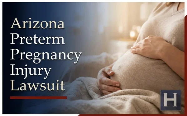 Una mujer embarazada se acaricia suavemente el vientre en un entorno tranquilo, lo que pone de relieve la necesidad de contar con un abogado especializado en lesiones por embarazo prematuro en Arizona.