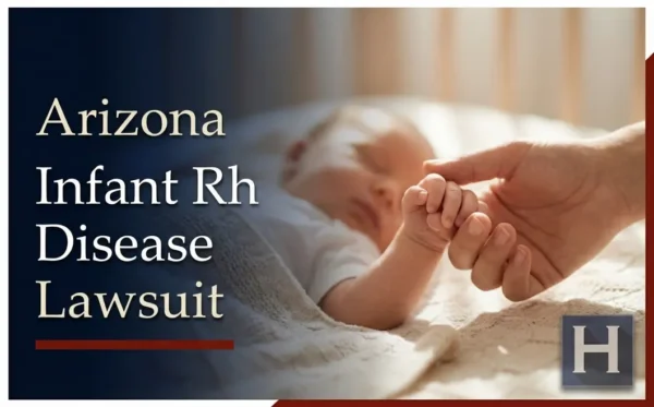 A parent's hand gently holds an infant's tiny hand, underscoring the delicate health concerns an Arizona Infant Rh Disease lawyer understands.