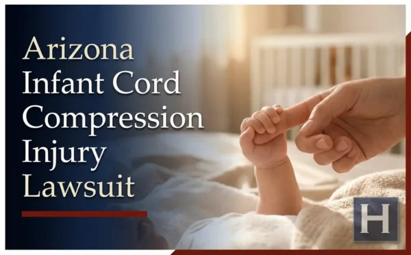 A parent's hand gently holds a baby's tiny hand in a soft, sunlit nursery, reflecting how an Arizona Infant Cord Compression Injury lawyer supports families seeking legal guidance.