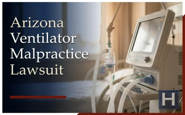 This image depicts an advanced medical ventilator machine in a hospital room, underscoring the role of an Arizona Ventilator Malpractice Lawyer.