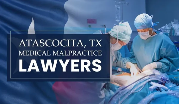 The State flag of Texas blending into a healthcare setting in Atascocita where medical negligence has occurred, depicting the need for Medical Malpractice Lawyers to help patients harmed by medical professionals and healthcare facilities.