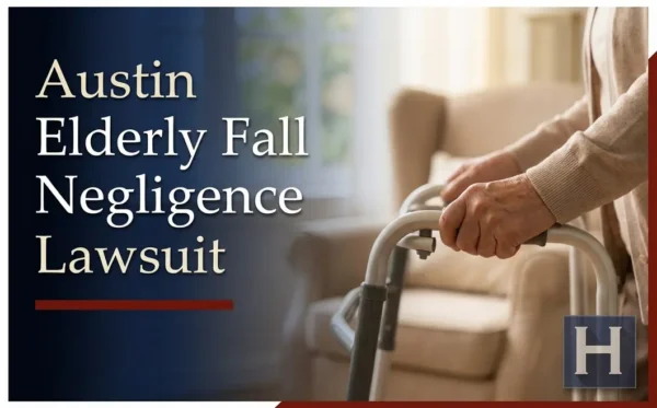 An elderly person's hands firmly grasp a walker in a soft-lit room, underscoring the need for an Austin Elderly Fall Negligence lawyer.