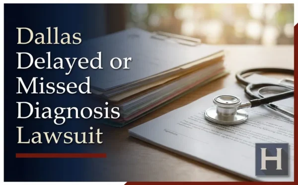 A stethoscope rests on medical-legal documents on a desk, underscoring the complexities a Dallas Delayed or Missed Diagnosis lawyer addresses for potential errors.