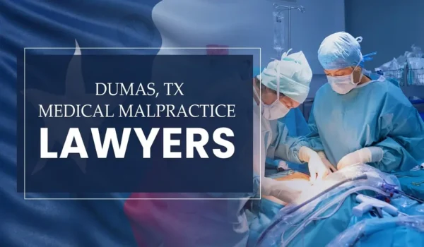 The State flag of Texas blending into a healthcare setting in Dumas where medical negligence has occurred, depicting the need for Medical Malpractice Lawyers to help patients harmed by medical professionals and healthcare facilities.