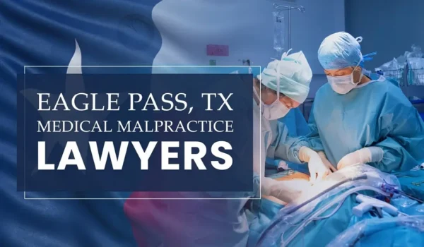 The State flag of Texas blending into a healthcare setting in Eagle Pass where medical negligence has occurred, depicting the need for Medical Malpractice Lawyers to help patients harmed by medical professionals and healthcare facilities.