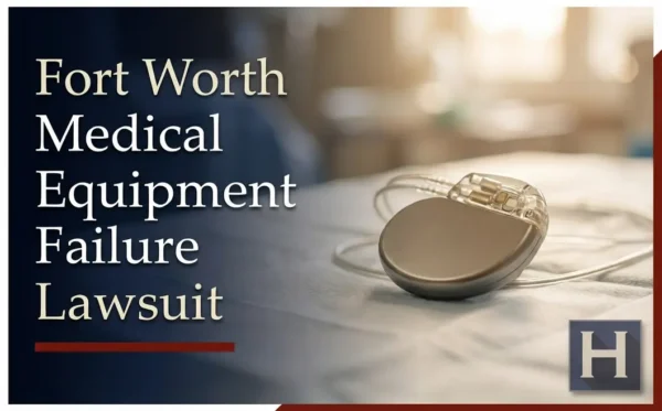 Un dispositivo médico implantable yace sobre una superficie estéril, lo que ilustra los asuntos que podría investigar un abogado especializado en fallos de equipos médicos de Fort Worth.