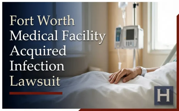 La mano de un paciente con un brazalete de hospital descansa en un centro médico de Fort Worth, lo que subraya las preocupaciones potenciales para un abogado de Infecciones Adquiridas en Instalaciones Médicas.