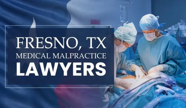 The State flag of Texas blending into a healthcare setting in Fresno where medical negligence has occurred, depicting the need for Medical Malpractice Lawyers to help patients harmed by medical professionals and healthcare facilities.