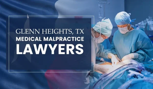 La bandera del Estado de Texas se mezcla con un entorno sanitario en Glenn Heights donde se ha producido una negligencia médica, lo que representa la necesidad de que los abogados especializados en negligencias médicas ayuden a los pacientes perjudicados por los profesionales médicos y los centros sanitarios.