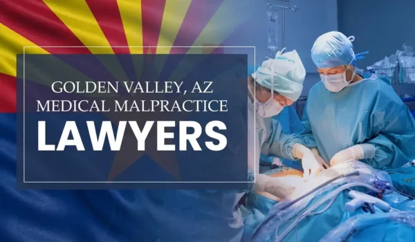 La bandera del estado de Arizona se integra en un entorno sanitario de Golden Valley donde se ha producido un caso de negligencia médica, lo que ilustra la necesidad de contar con abogados especializados en negligencia médica para ayudar a los pacientes que han sufrido daños a manos de profesionales médicos y centros de salud.