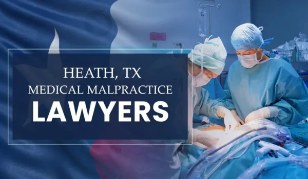 La bandera del Estado de Texas se mezcla con un entorno sanitario en Heath en el que se ha producido una negligencia médica, lo que representa la necesidad de que los abogados especializados en negligencias médicas ayuden a los pacientes perjudicados por profesionales médicos y centros sanitarios.