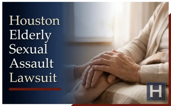 Two sets of hands, one older, are gently clasped together, underscoring the need for a compassionate Houston Elderly Sexual Assault lawyer.