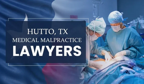 The State flag of Texas blending into a healthcare setting in Hutto where medical negligence has occurred, depicting the need for Medical Malpractice Lawyers to help patients harmed by medical professionals and healthcare facilities.