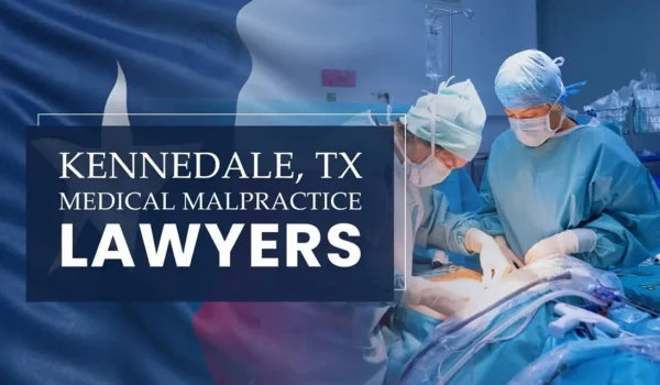 La bandera del Estado de Texas mezclándose en un entorno sanitario en Kennedale donde se ha producido una negligencia médica, representando la necesidad de que los Abogados de Negligencias Médicas ayuden a los pacientes perjudicados por profesionales médicos y centros sanitarios.