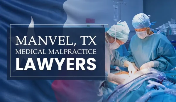 The State flag of Texas blending into a healthcare setting in Manvel where medical negligence has occurred, depicting the need for Medical Malpractice Lawyers to help patients harmed by medical professionals and healthcare facilities.