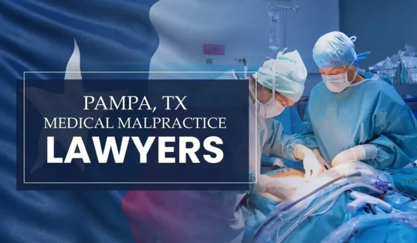 The State flag of Texas blending into a healthcare setting in Pampa where medical negligence has occurred, depicting the need for Medical Malpractice Lawyers to help patients harmed by medical professionals and healthcare facilities.