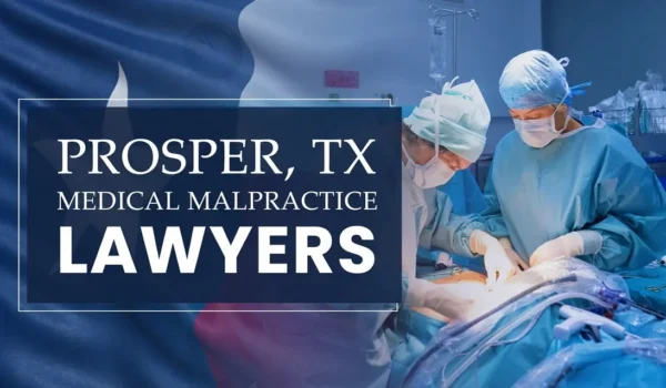 The State flag of Texas blending into a healthcare setting in Prosper where medical negligence has occurred, depicting the need for Medical Malpractice Lawyers to help patients harmed by medical professionals and healthcare facilities.