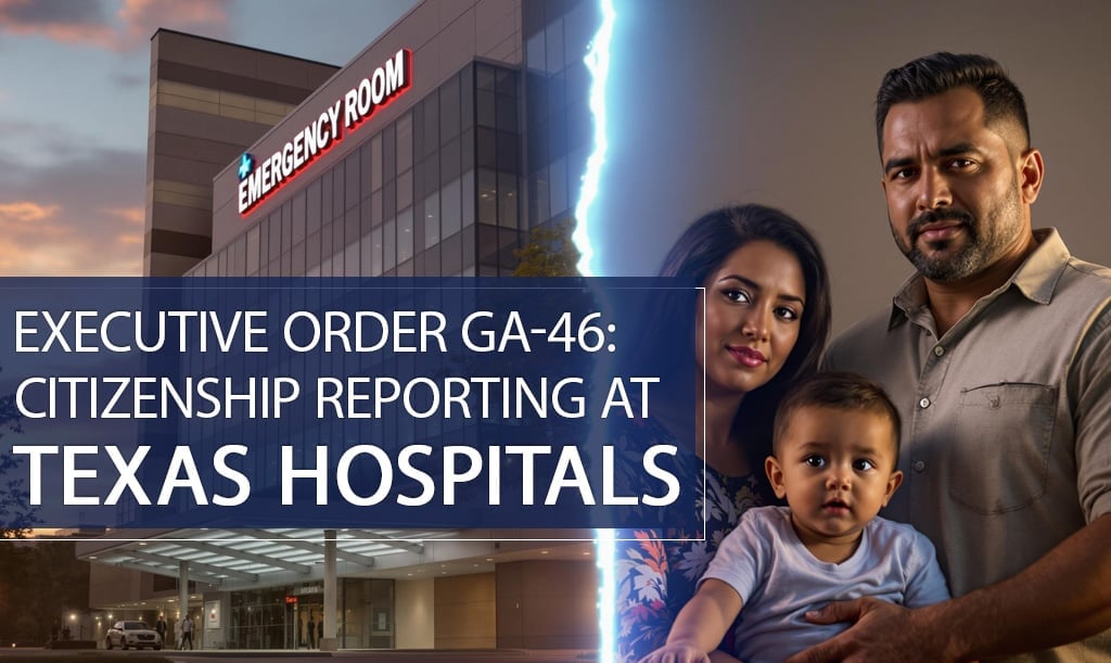 Texas hospitales informes de ciudadanía orden ejecutiva GA-46
