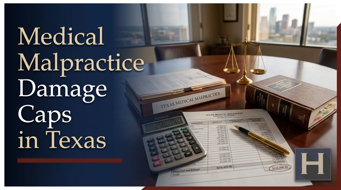 Tabla de límites máximos de indemnización por negligencia médica según el modelo Texas