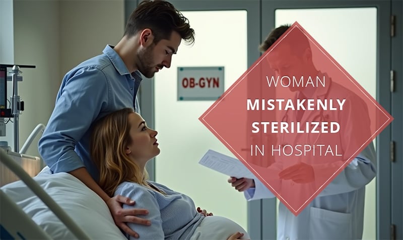 Una pareja consulta a un médico en la maternidad de un hospital