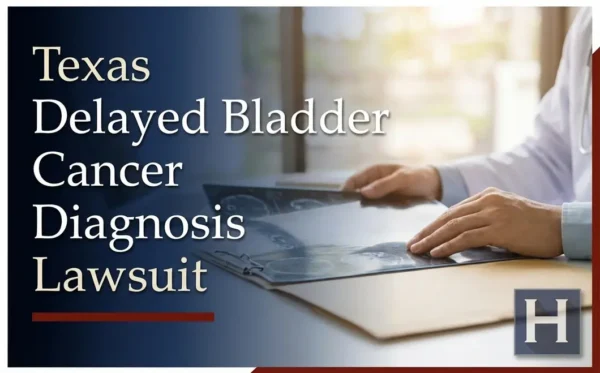 Un profesional revisa las pruebas médicas y la documentación, reflejando las inquietudes de los pacientes que atiende un abogado especializado en casos de diagnóstico tardío de cáncer de vejiga de Texas.