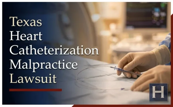 A medical professional in sterile gloves carefully handles a cardiac catheter in a clinical setting, underscoring the complexities a Texas Heart Catheterization Malpractice lawyer navigates for clients.