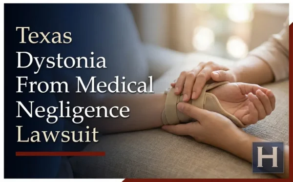 A person gently supports another's braced wrist, illustrating the compassionate advocacy a Texas Dystonia From Medical Negligence lawyer provides for protecting rights.