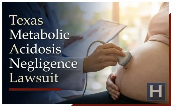 A medical professional performs an ultrasound on a pregnant woman while reviewing a chart, reflecting potential Metabolic Acidosis Negligence concerns for a Texas lawyer.