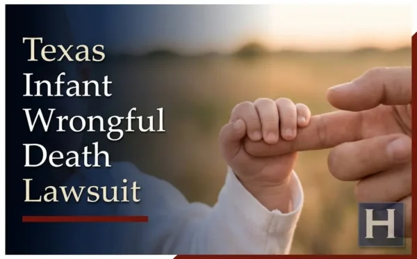 A baby's small hand grasping an adult's finger, underscoring the delicate nature of life, for which a Texas Infant Wrongful Death lawyer offers compassionate representation.