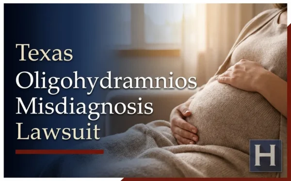 A pregnant woman gently holds her belly in soft light, illustrating concerns for families seeking a Texas Oligohydramnios Misdiagnosis lawyer.