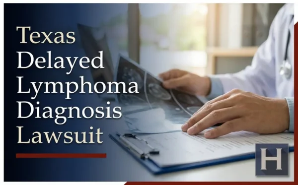 Un profesional médico revisa radiografías detalladas y documentos del paciente, lo que pone de relieve la labor de un abogado especializado en Texas Diagnóstico tardío de linfoma que aboga por los pacientes.