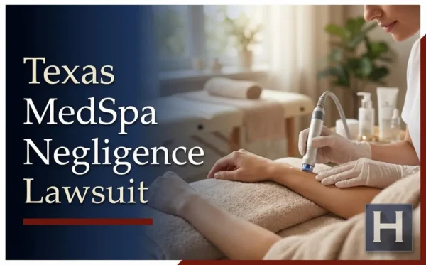 Un técnico de spa médico realiza un tratamiento en el brazo de un paciente en un centro Texas, lo que pone de relieve posibles casos de negligencia en spas médicos que investiga un abogado especializado en negligencia médica.