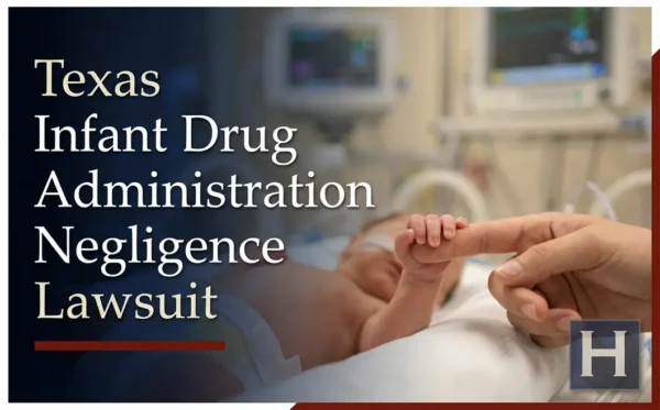 A tiny infant's hand clasps an adult's finger in a hospital NICU, illustrating potential Texas Infant Drug Administration Negligence, a focus for a skilled lawyer.