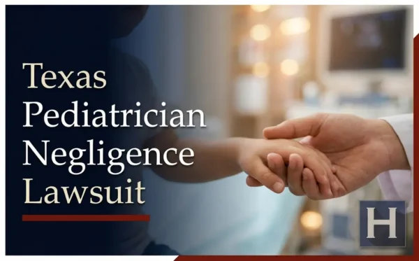 Una mano adulta sostiene con delicadeza la mano de un niño en un entorno médico, lo que ilustra cómo un abogado especializado en negligencia médica pediátrica de Texas apoya a las familias que tienen inquietudes.
