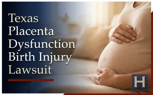 A pregnant woman gently holds her belly in soft light, underscoring concerns for families seeking a Texas Placenta Dysfunction Birth Injury lawyer.