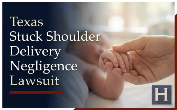 La manita de un bebé se aferra con delicadeza al dedo de un adulto bajo una luz tenue, lo que ilustra las preocupaciones de las familias que buscan un abogado especializado en negligencia médica por parto con hombro atascado según el protocolo Texas.
