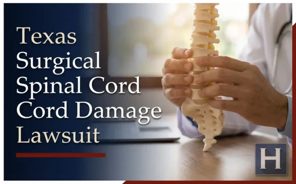Un profesional médico examina un modelo detallado de la columna vertebral, que refleja el trabajo de un abogado especializado en lesiones de la médula espinal de Texas.