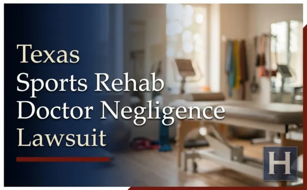 Una sala de fisioterapia luminosa y difuminada, en la que se ven una camilla de tratamiento y aparatos de ejercicio, ilustra el trabajo de un abogado especializado en negligencia médica de Texas Sports Rehab.