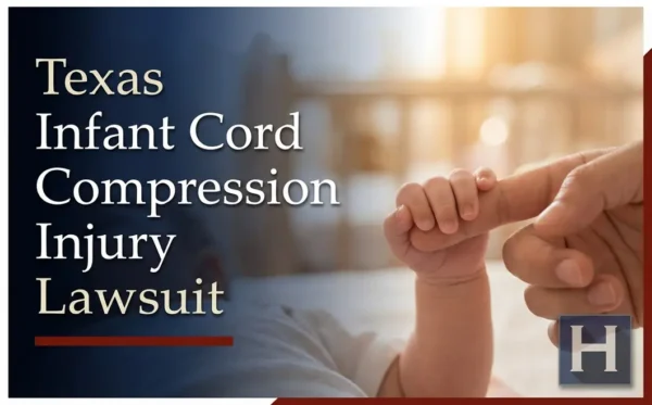 A baby's hand holds an adult's finger in a warm setting, reflecting the supportive role of the best Texas Infant Cord Compression Injury lawyer.