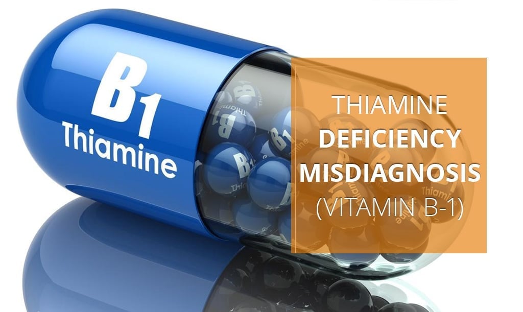 Diagnóstico erróneo de la deficiencia de tiamina B1: suplemento vitamínico