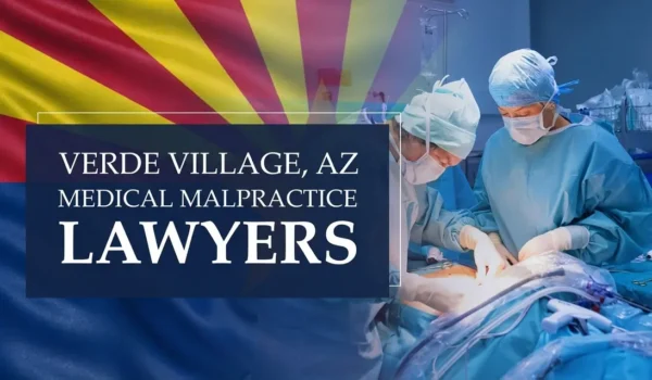 La bandera del estado de Arizona se integra en un entorno sanitario de Verde Village, donde se ha producido un caso de negligencia médica, lo que pone de manifiesto la necesidad de contar con abogados especializados en negligencia médica para ayudar a los pacientes que han sufrido daños a manos de profesionales médicos y centros de salud.