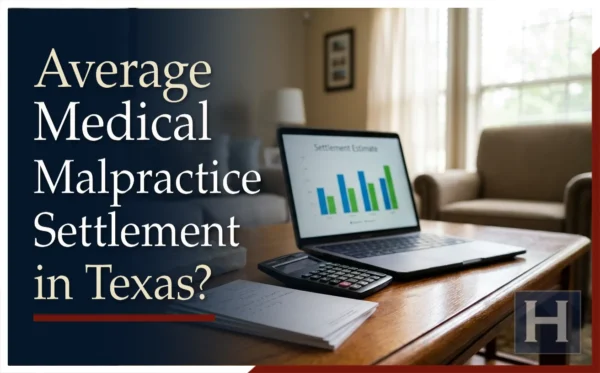 Average medical malpractice settlement in Texas.